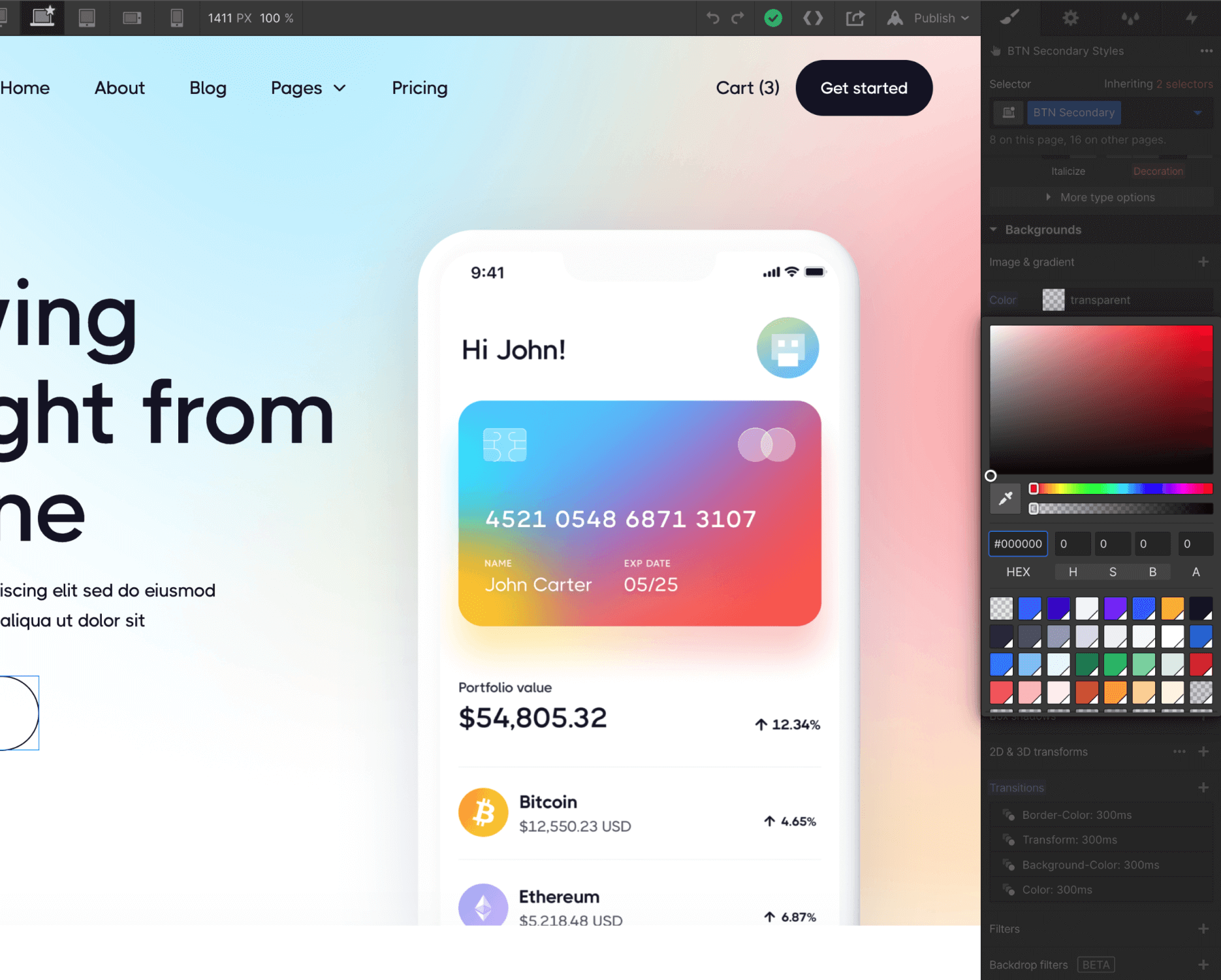 Colors - Web3 X Webflow Template